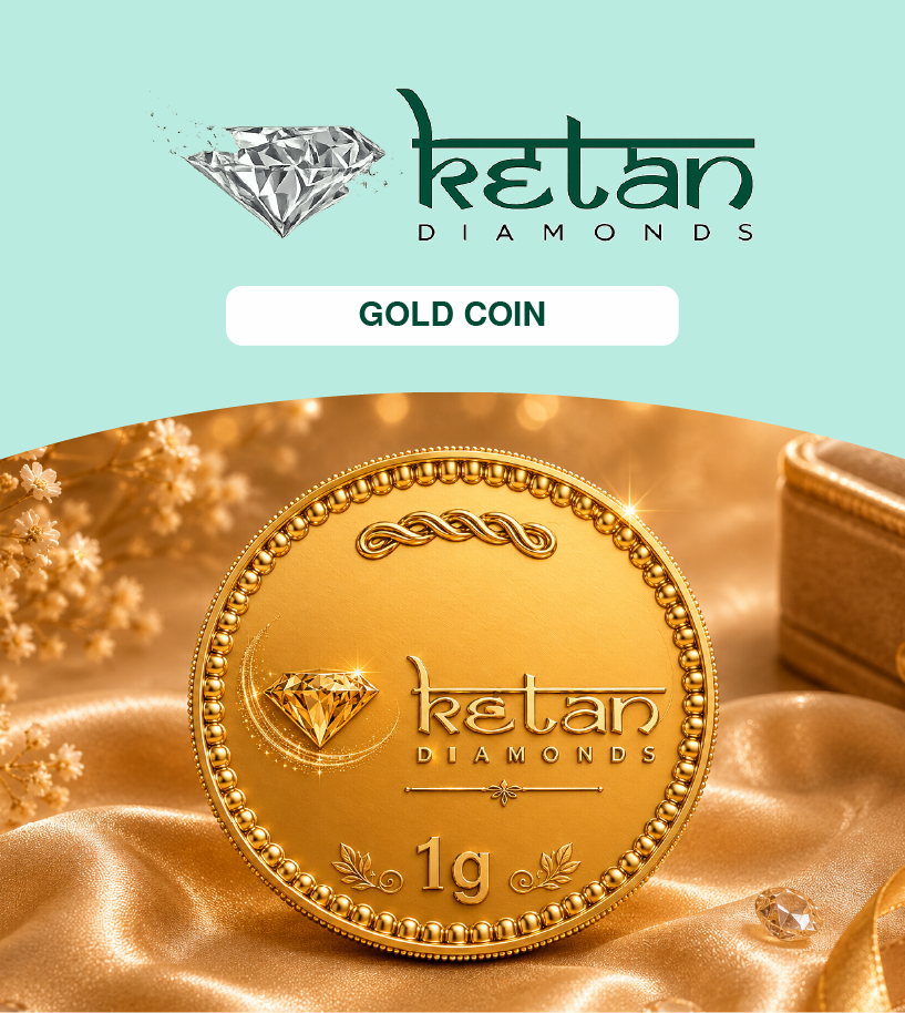 Ketan Diamonds Gold Coin
