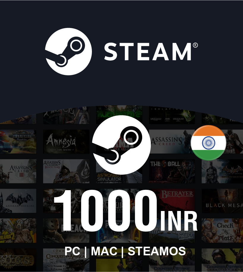 Steam Wallet INR 1000