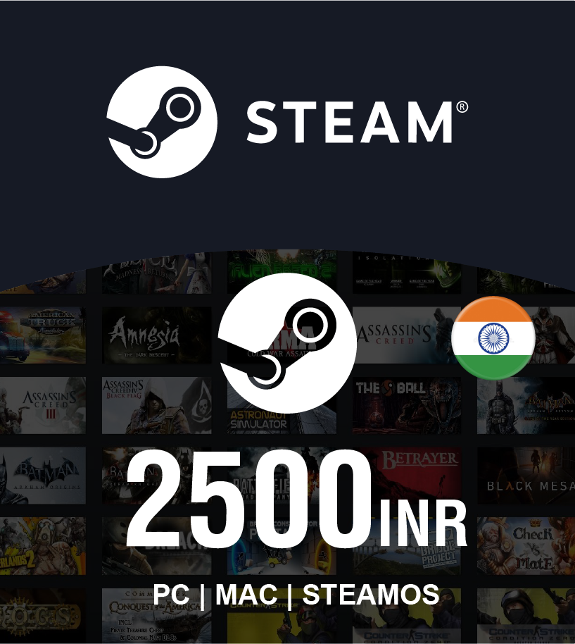 Steam Wallet INR 2500