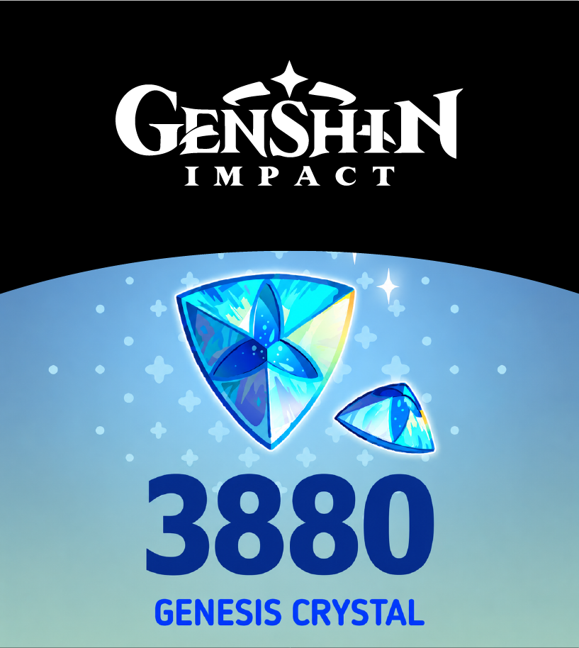 Genshin Impact 3880 Genesis Crystals