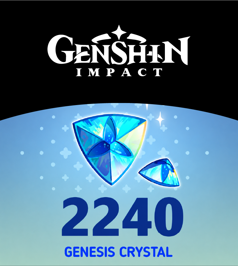 Genshin Impact 2240 Genesis Crystals