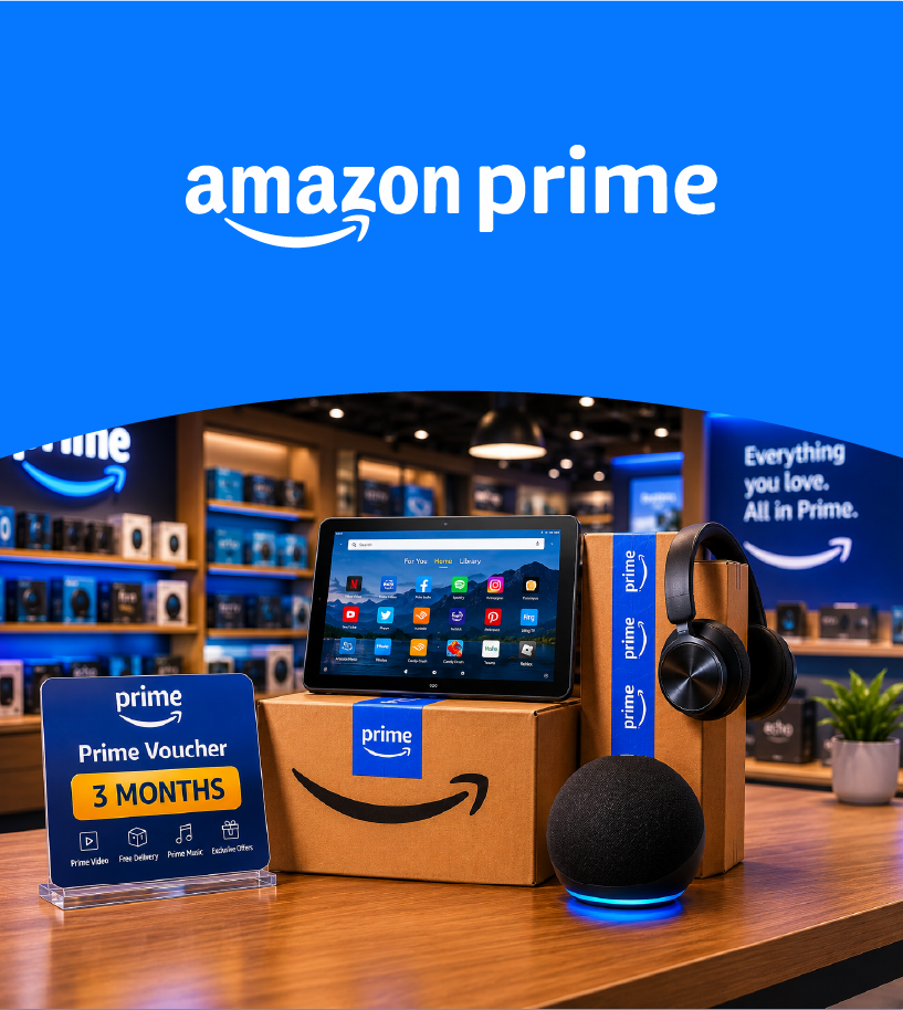 Amazon Corp Prime Voucher 3-M E-Gift Card-ChannelPartner